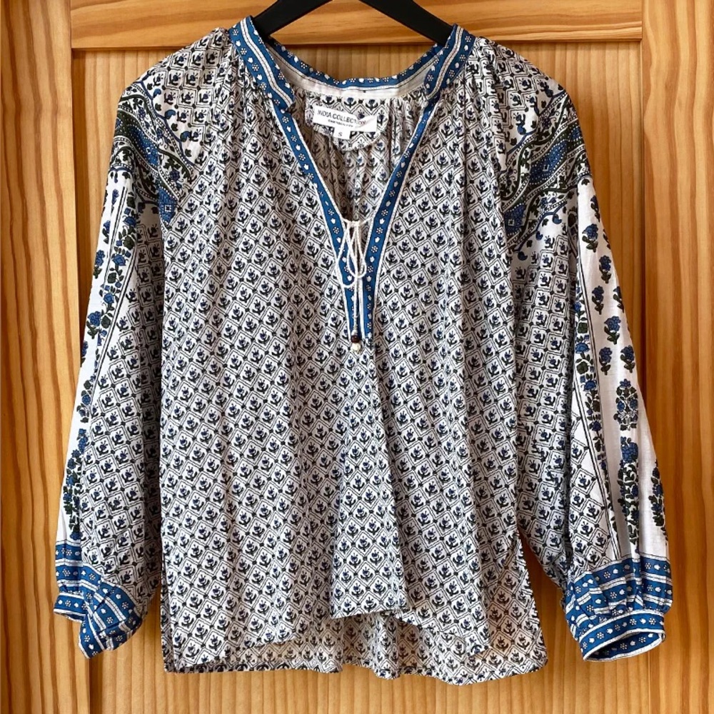 Emerson Fry Heritage Top - Indigo Organic, size XS (minor flaw)